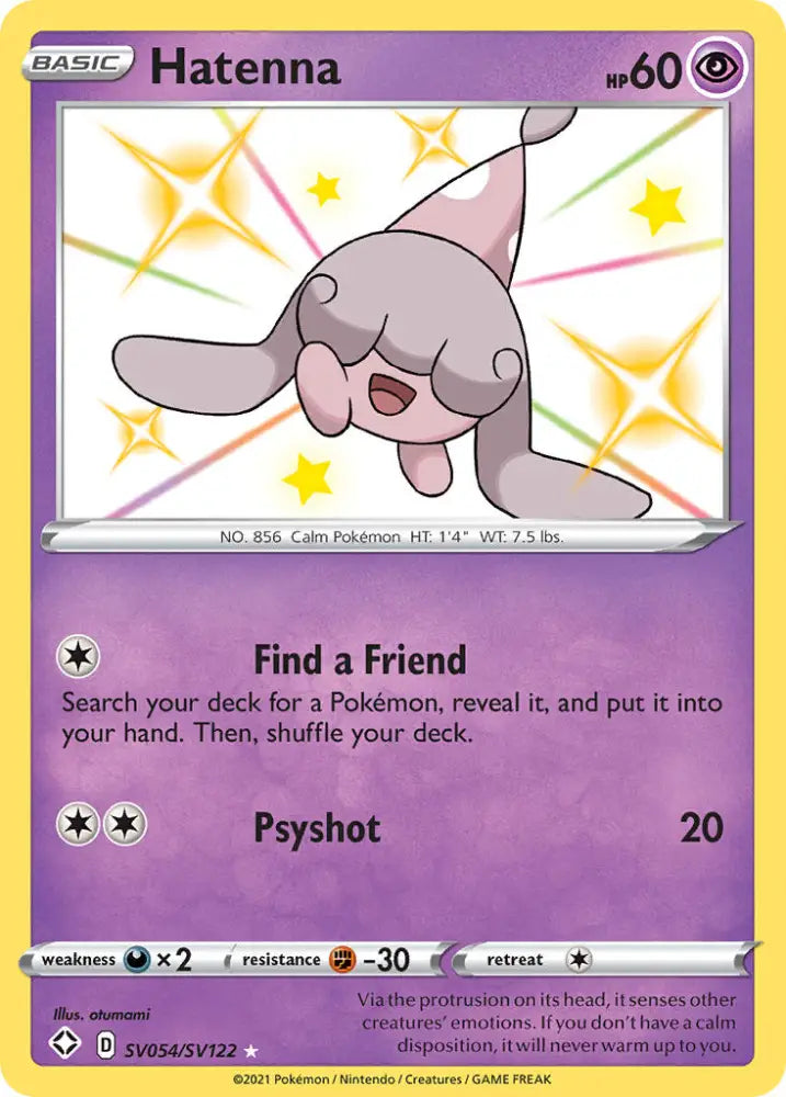 Hatenna (SV054/SV122) [Sword & Shield: Shining Fates] - Pokemon Single