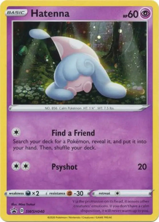 Hatenna (SWSH040) [Sword & Shield: Black Star Promos] - Pokemon Single