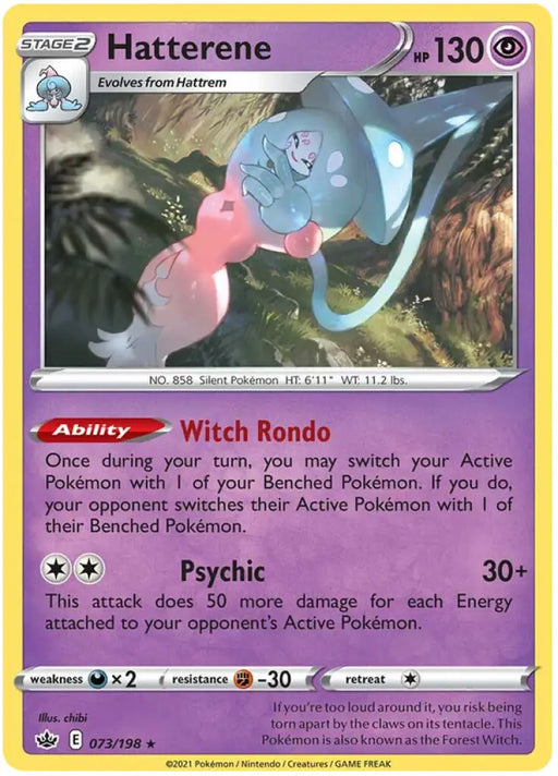 Hatterene (073/198) [Sword & Shield: Chilling Reign] - Pokemon Single
