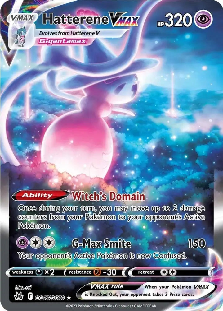 Hatterene VMAX (GG47/GG70) [Sword & Shield: Crown Zenith] - Pokemon Single