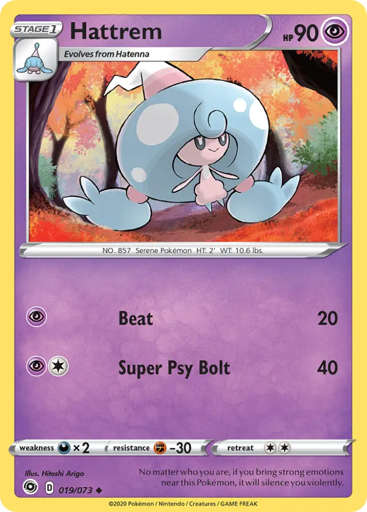 Hattrem (019/073) [Sword & Shield: Champion’s Path] - Pokemon Single