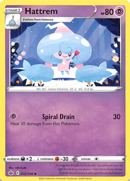 Hattrem (072/198) [Sword & Shield: Chilling Reign] - Pokemon Single