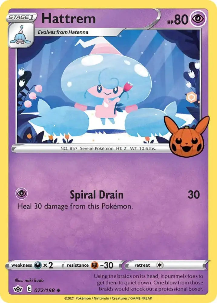 Hattrem (072/198) [Trick or Trade] - Pokemon Single