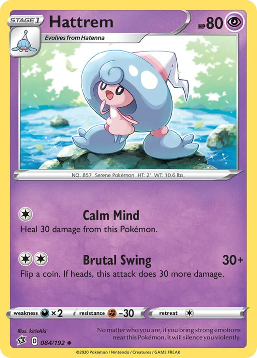 Hattrem (084/192) [Sword & Shield: Rebel Clash] - Pokemon Single