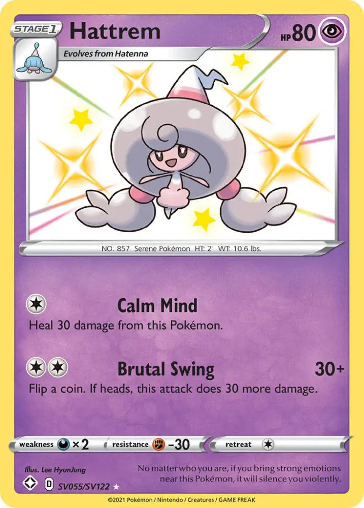 Hattrem (SV055/SV122) [Sword & Shield: Shining Fates] - Pokemon Single