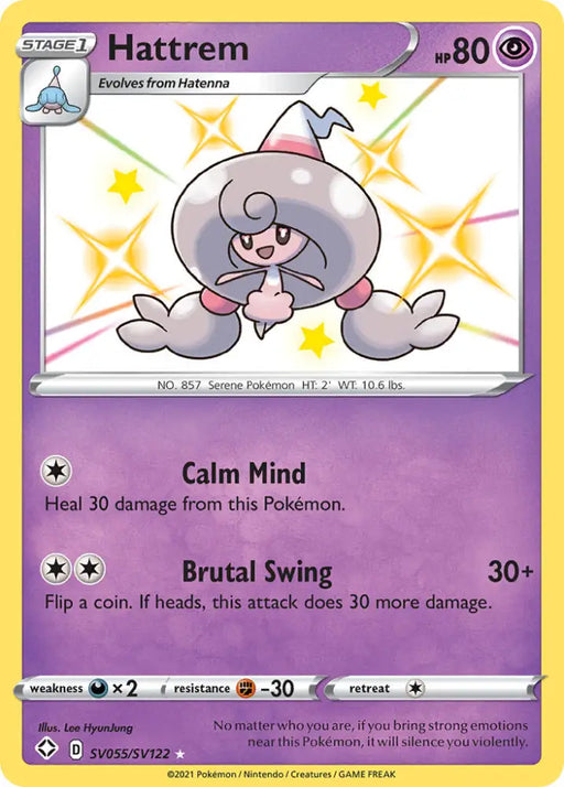 Hattrem (SV055/SV122) [Sword & Shield: Shining Fates] - Pokemon Single