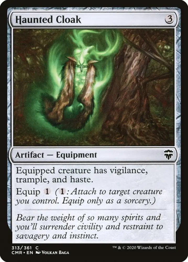 Haunted Cloak (313) [Commander Legends] - MTG Single