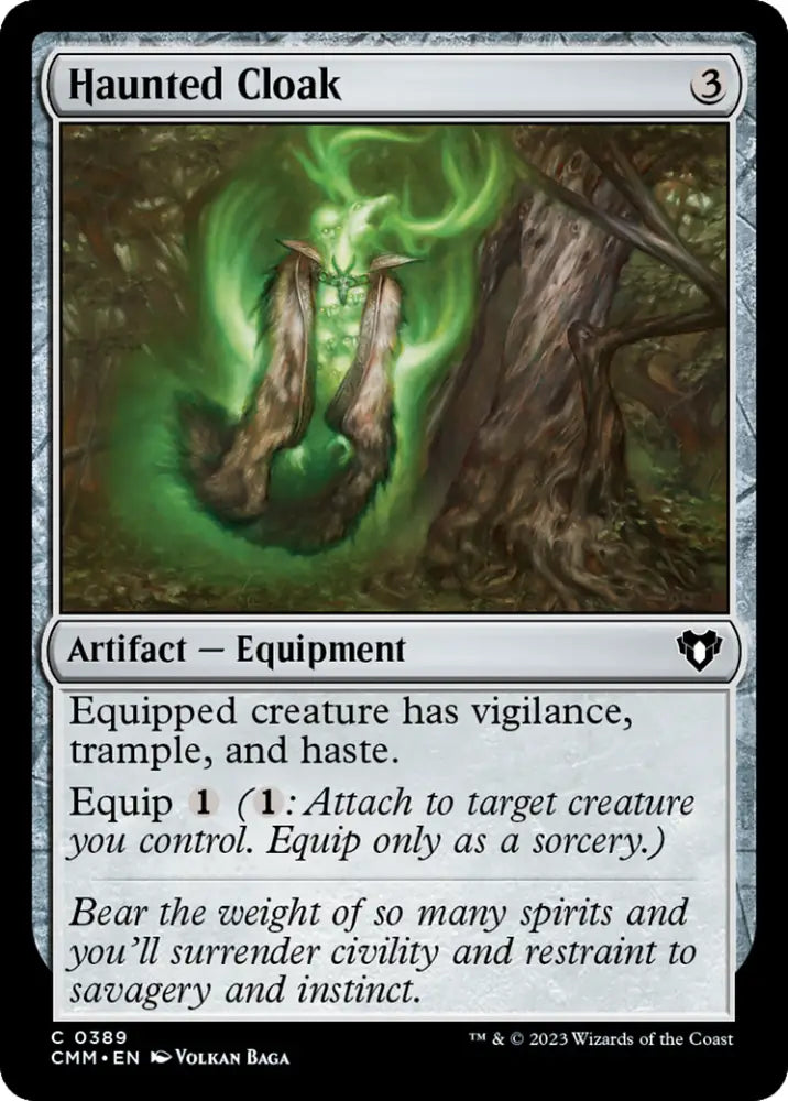 Haunted Cloak [Commander Masters] - MTG Single
