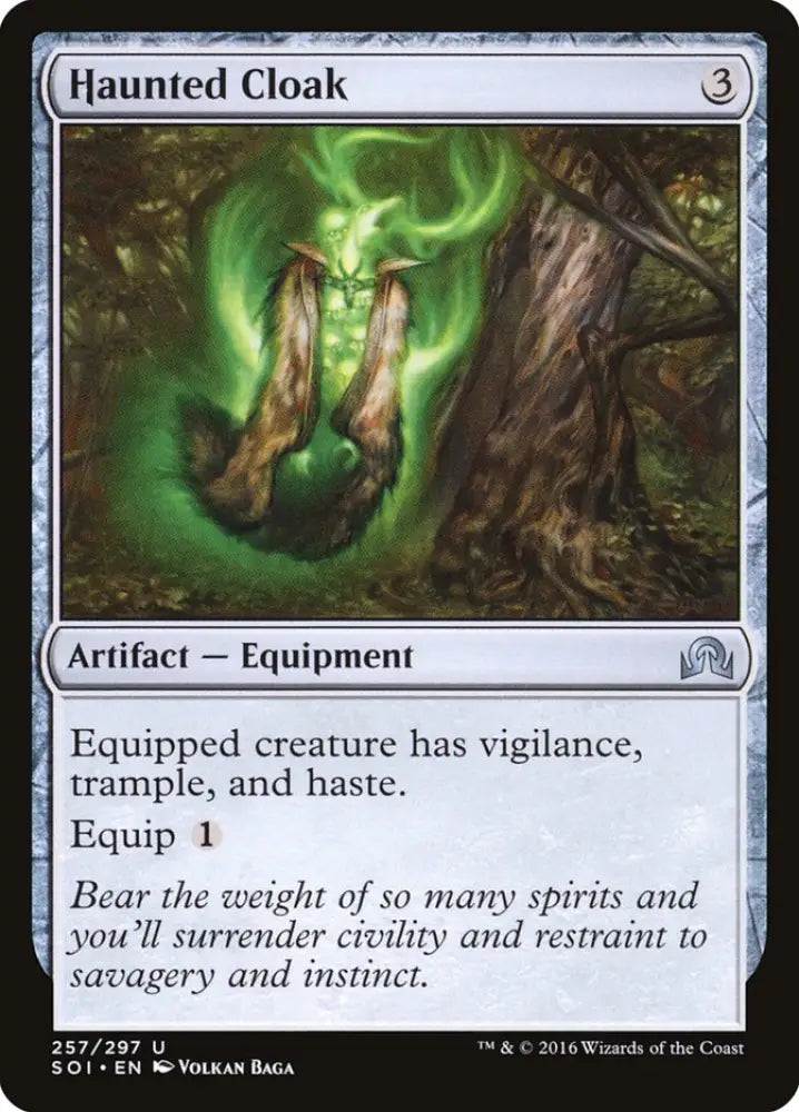 Haunted Cloak [Shadows over Innistrad] - MTG Single