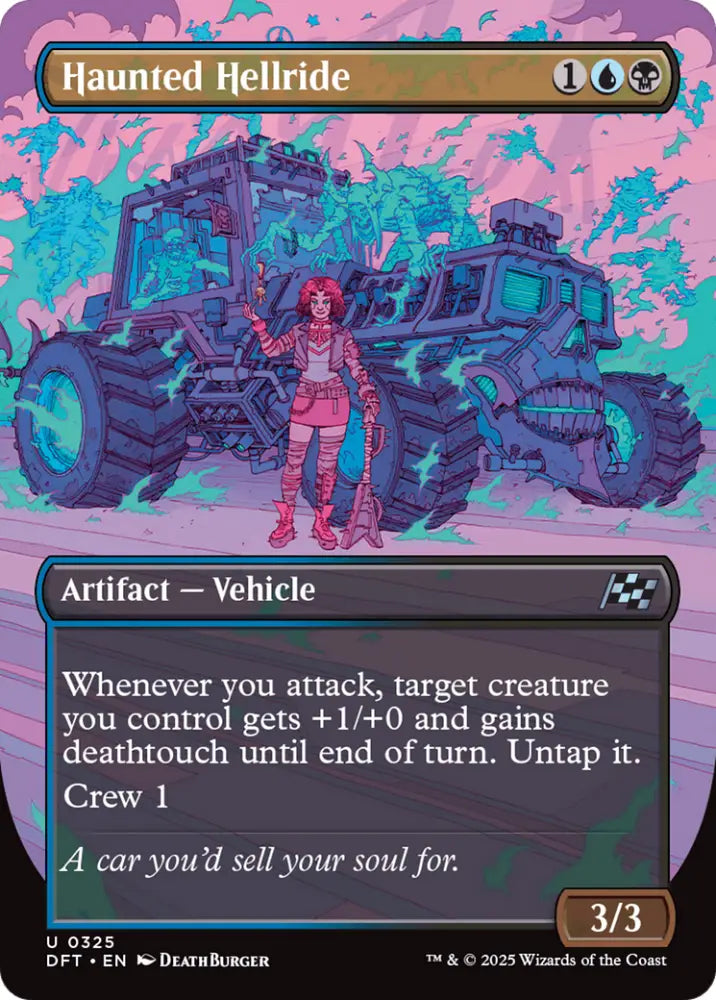 Haunted Hellride (Borderless) [Aetherdrift] - MTG Single
