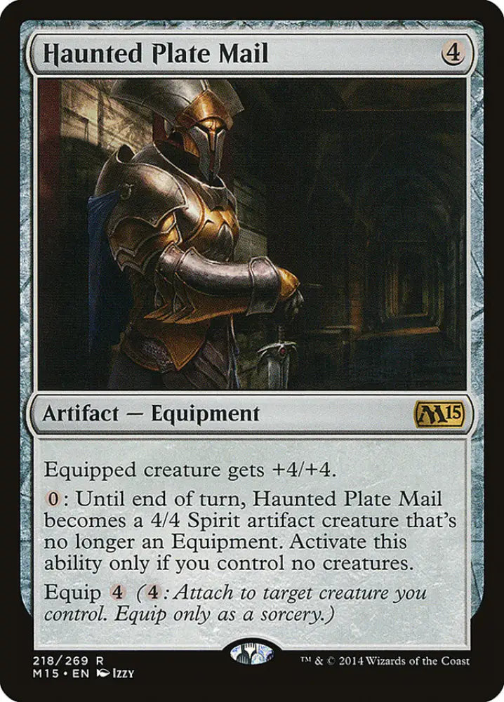 Haunted Plate Mail [Magic 2015] - MTG Single