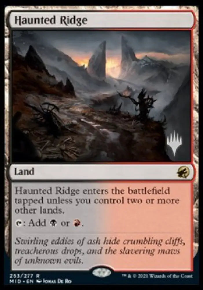 Haunted Ridge (Promo Pack) [Innistrad: Midnight Hunt Promos] - MTG Single