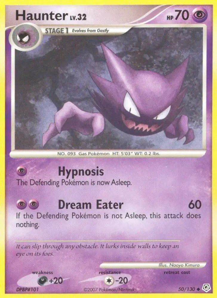 Haunter (50/130) [Diamond & Pearl: Base Set] - Pokemon Single