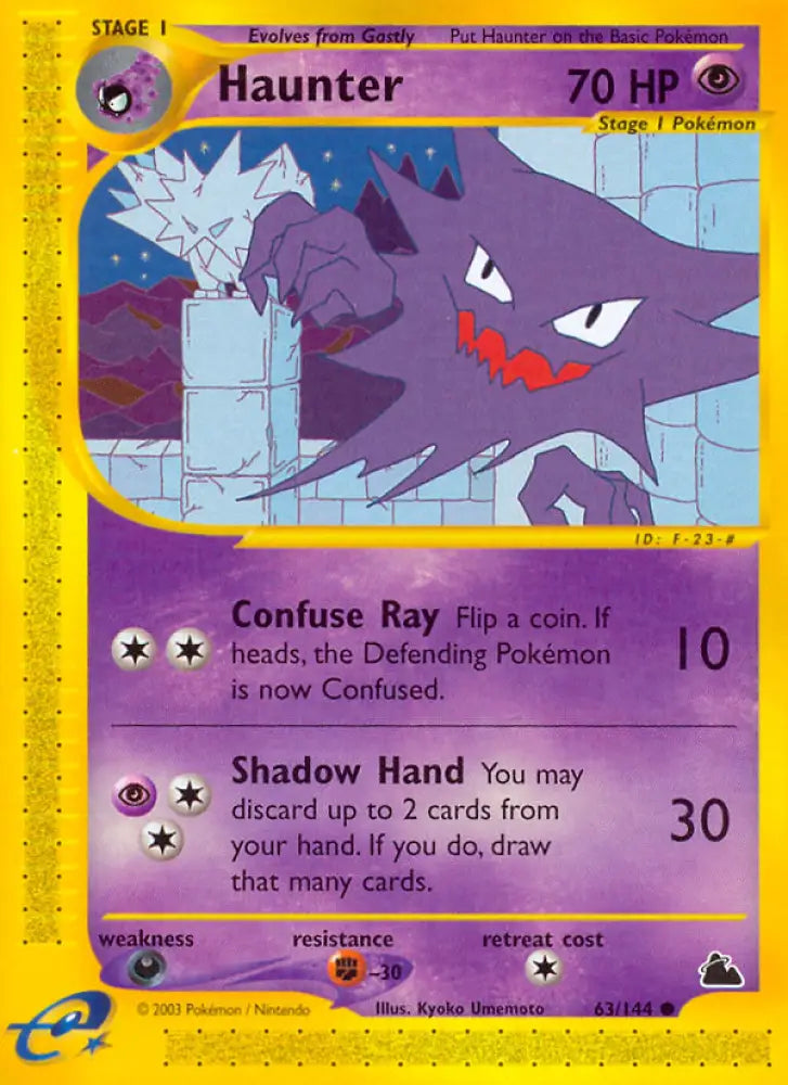 Haunter (63/144) [Skyridge] - Pokemon Single