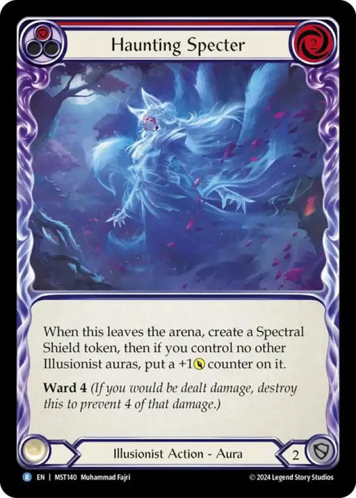 Haunting Specter (Red) [Part the Mistveil] Rainbow Foil - Flesh And Blood Single