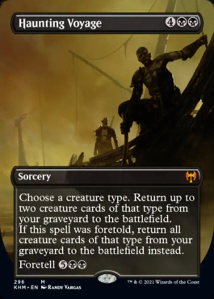 Haunting Voyage (Borderless Alternate Art) [Kaldheim] - MTG Single