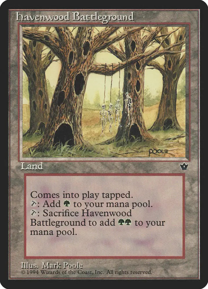 Havenwood Battleground [Fallen Empires] - MTG Single