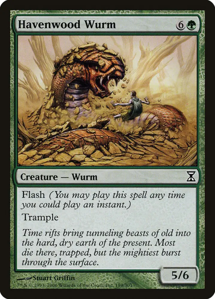 Havenwood Wurm [Time Spiral] - MTG Single