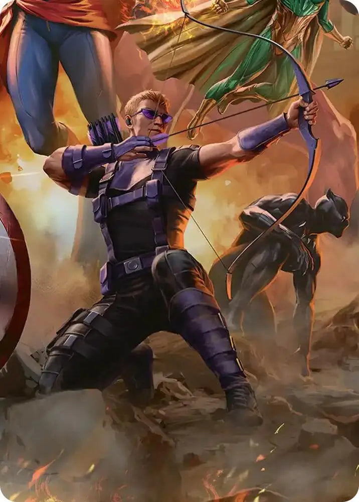 Hawkeye, Trick Shot Art Card (6) [Marvel Super Heroes Art Series]