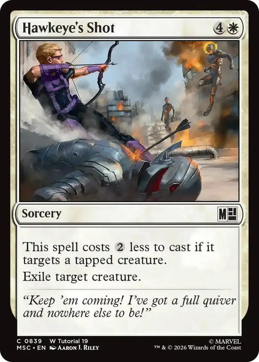Hawkeye's Shot (0839) [Marvel Super Heroes Commander]