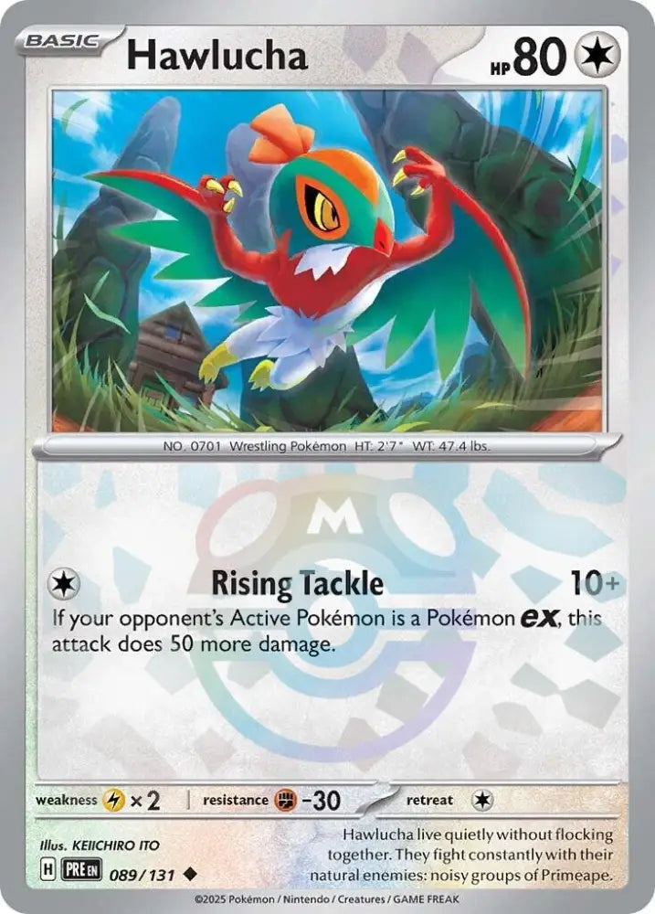 Hawlucha (089/131) (Master Ball Pattern) [Scarlet & Violet: Prismatic Evolutions] - Pokemon Single