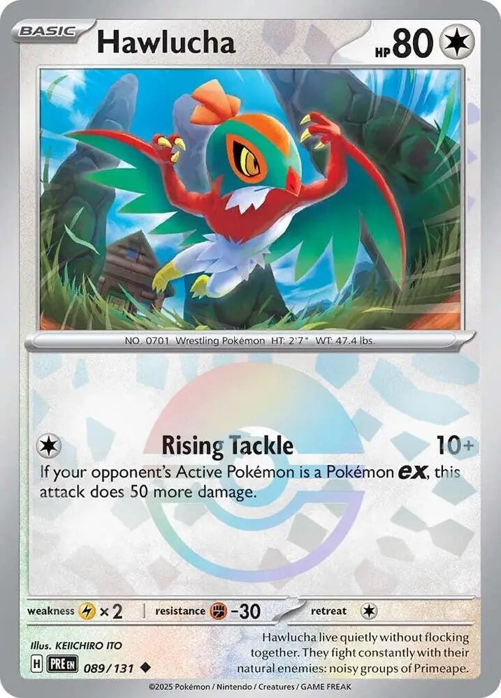 Hawlucha (089/131) (Poke Ball Pattern) [Scarlet & Violet: Prismatic Evolutions] - Pokemon Single
