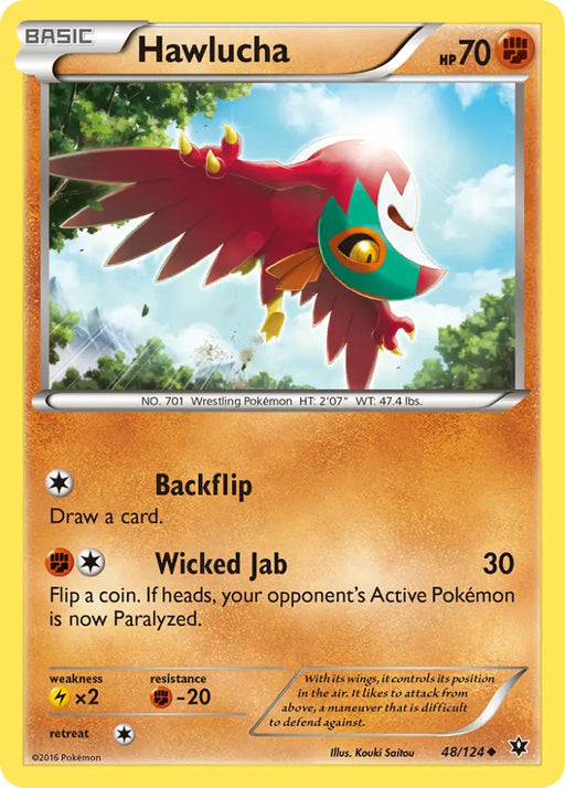Hawlucha (48/124) [XY: Fates Collide] - Pokemon Single
