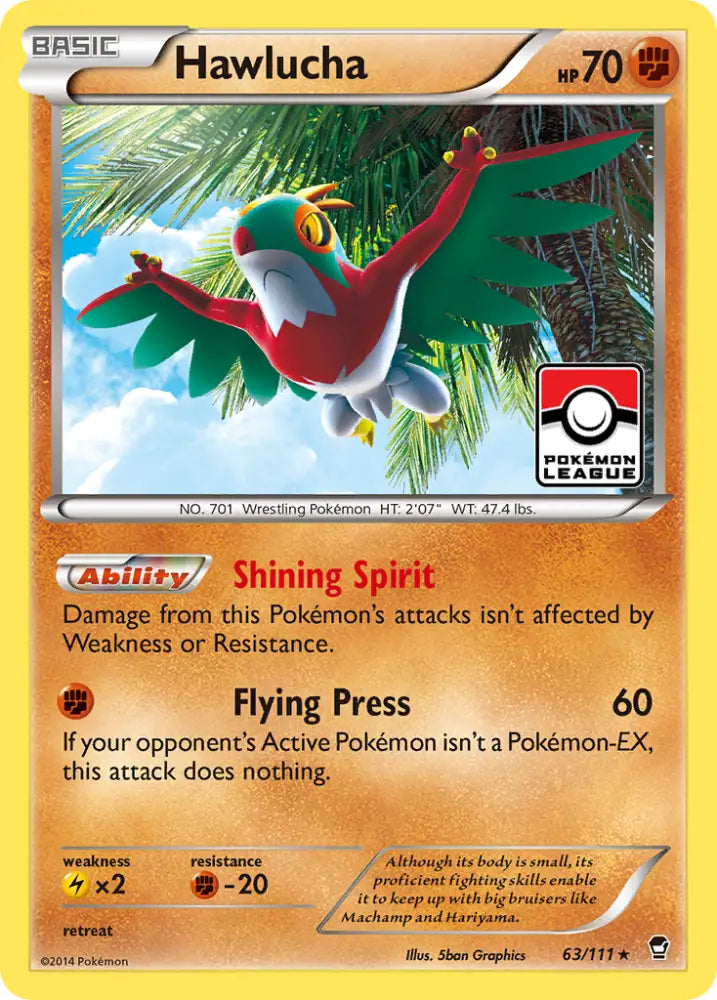 Hawlucha (63/111) [XY: Furious Fists] - Pokemon Single