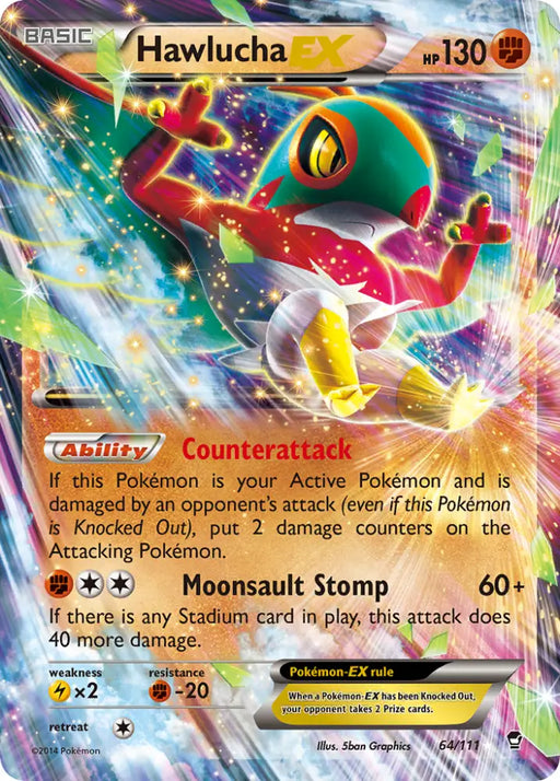 Hawlucha EX (64/111) [XY: Furious Fists] - Pokemon Single