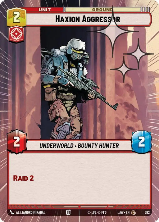 Haxion Aggressor (Hyperspace Foil) (692) [A Lawless Time]