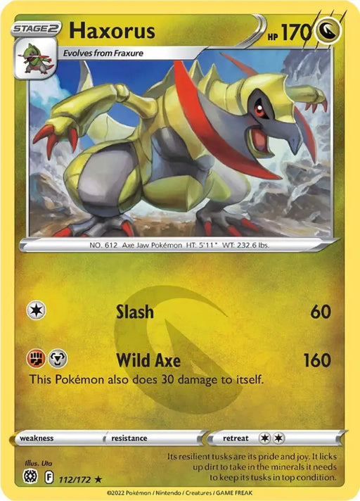Haxorus (112/172) [Sword & Shield: Brilliant Stars] - Pokemon Single