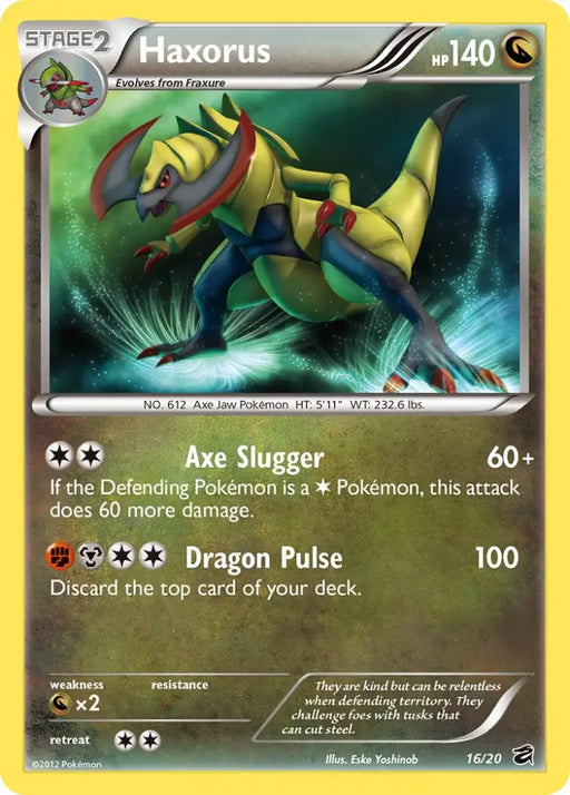Haxorus (16/20) (Blister Exclusive) [Black & White: Dragon Vault] - Pokemon Single