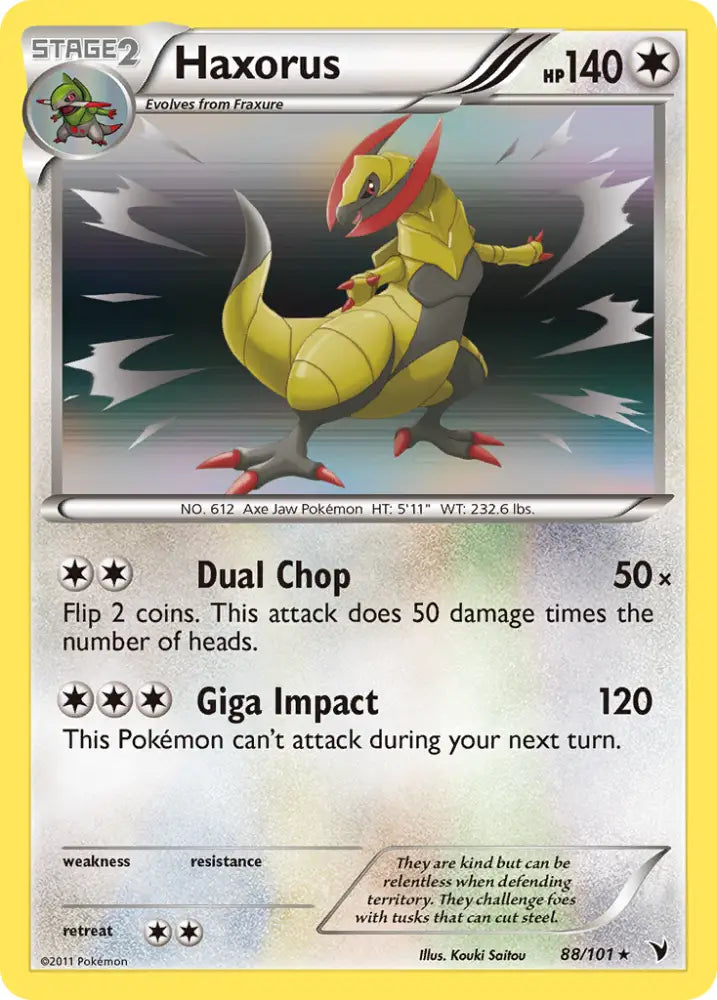 Haxorus (88/101) [Black & White: Noble Victories] - Pokemon Single