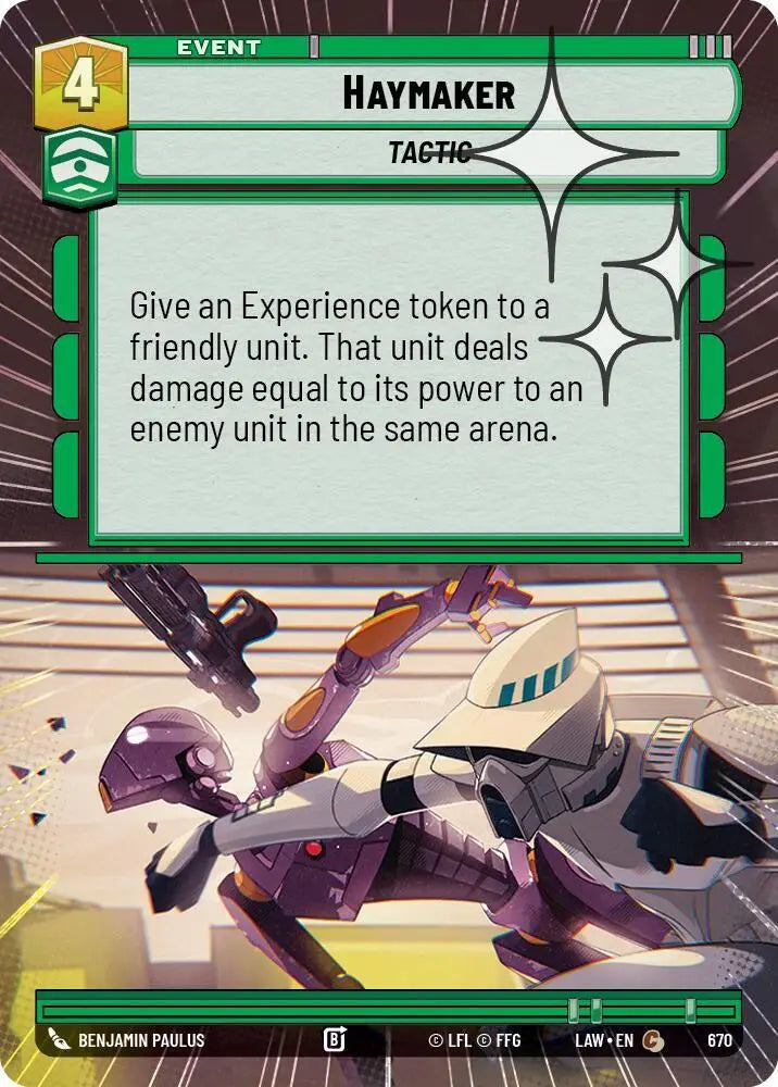 Haymaker (Hyperspace Foil) (670) [A Lawless Time]