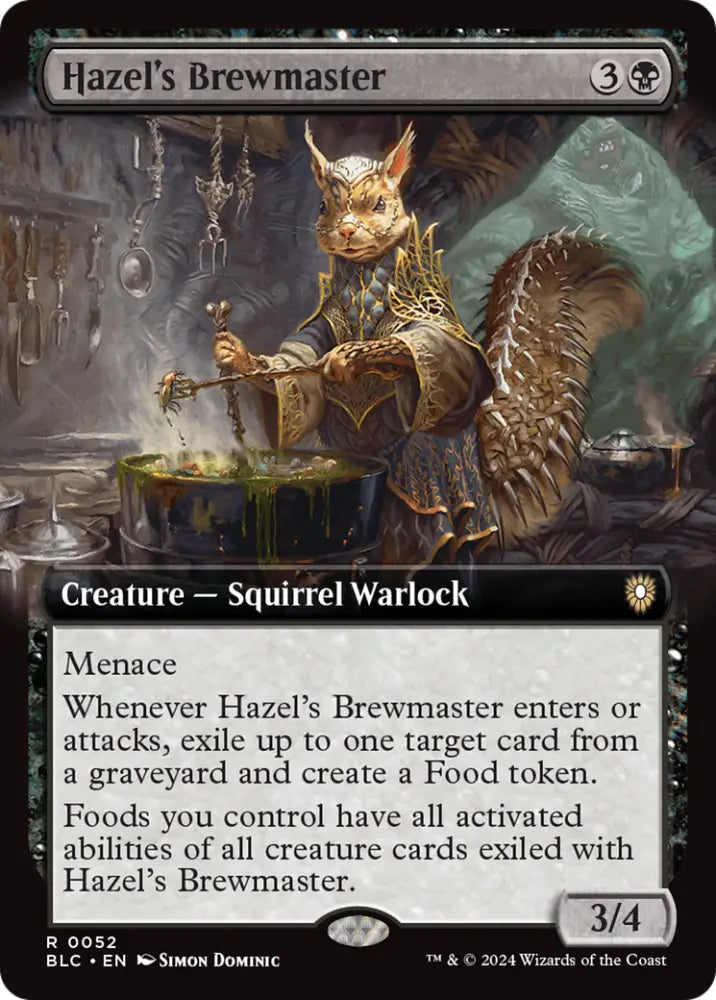 Hazel’s Brewmaster (Extended Art) [Bloomburrow Commander] - MTG Single
