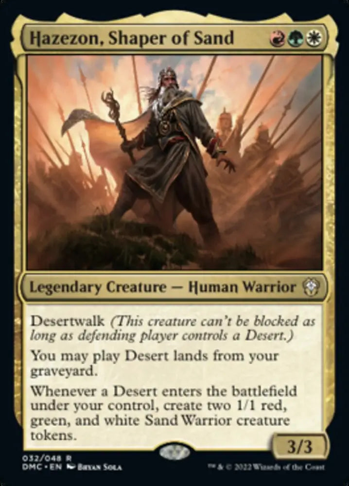 Hazezon Shaper of Sand [Dominaria United Commander] - MTG Single
