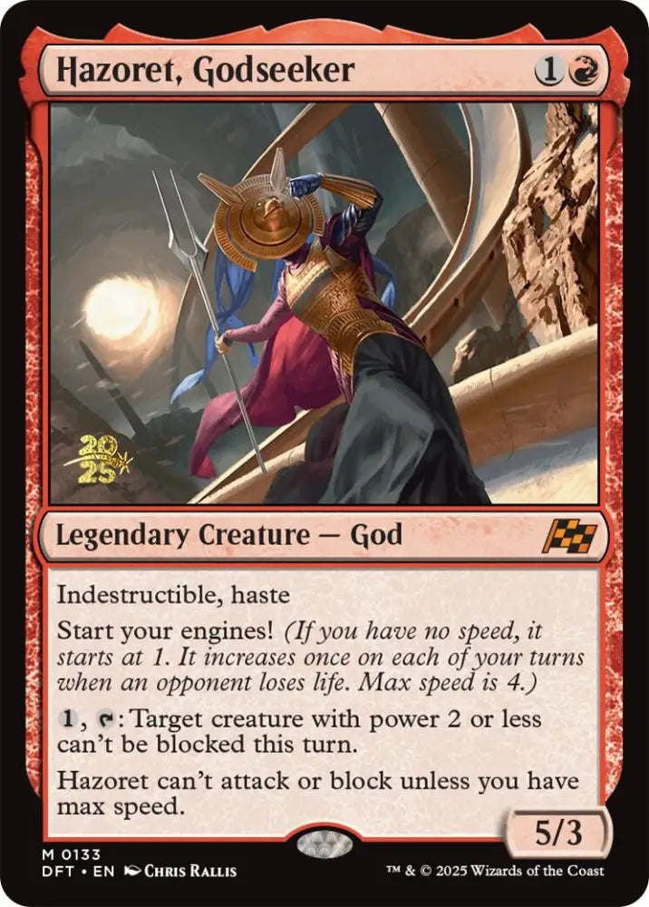 Hazoret Godseeker [Aetherdrift Prerelease Promos] - MTG Single