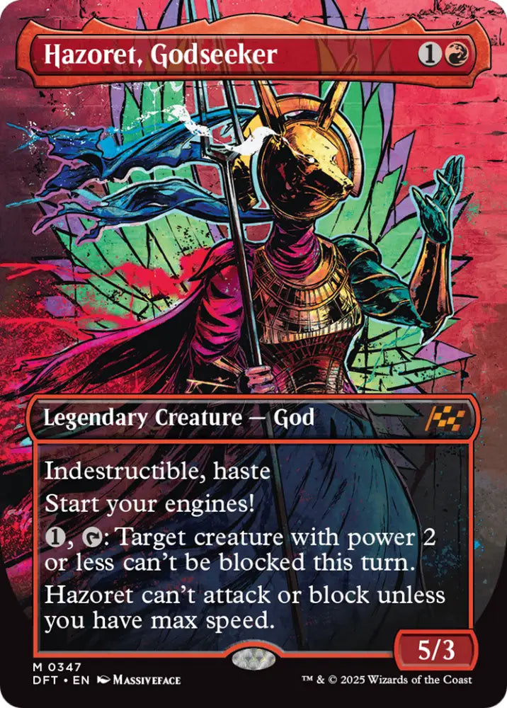 Hazoret Godseeker (Borderless) [Aetherdrift] - MTG Single