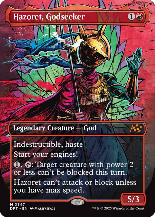 Hazoret Godseeker (Borderless) [Aetherdrift] - MTG Single