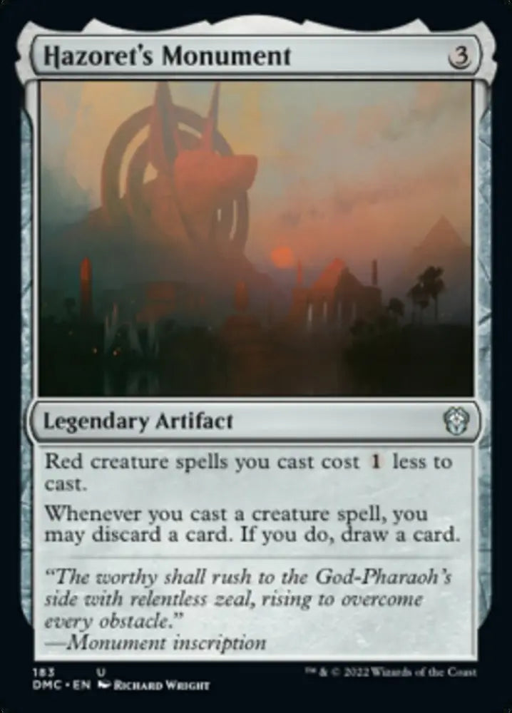 Hazoret’s Monument [Dominaria United Commander] - MTG Single