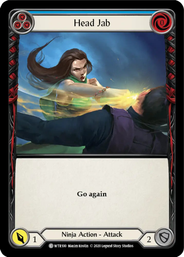 Head Jab (Blue) [Welcome to Rathe Unlimited] Unlimited Rainbow Foil - Flesh And Blood Single