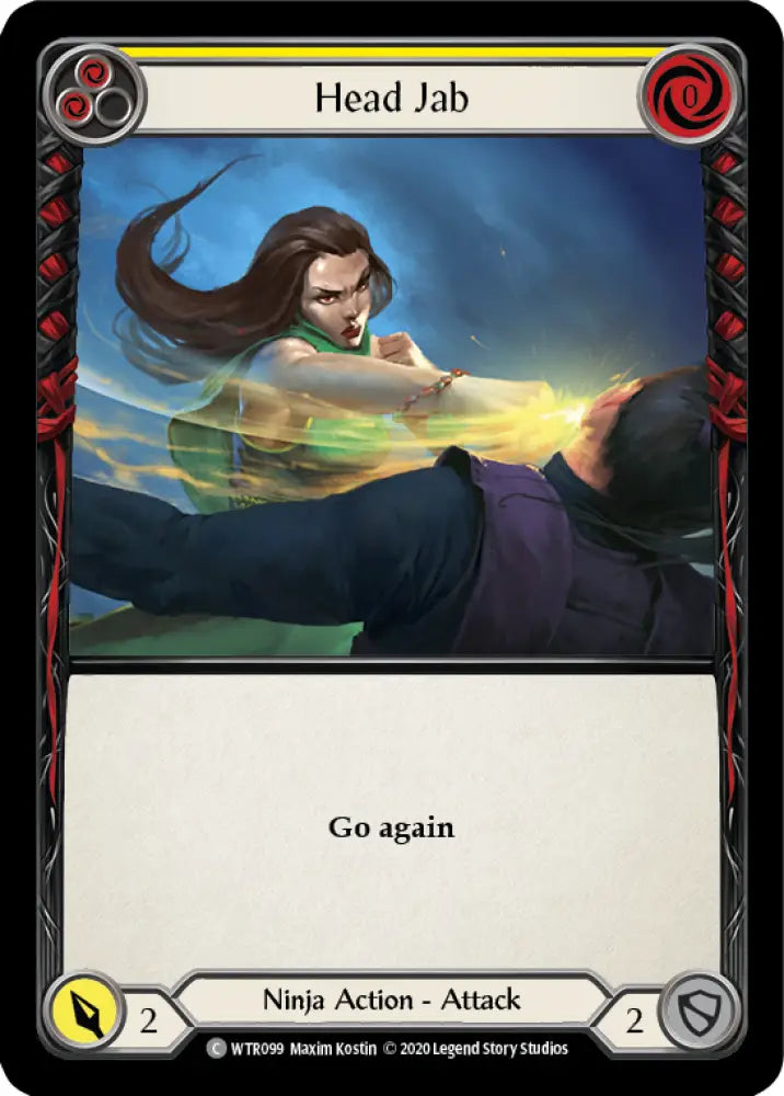 Head Jab (Yellow) [Welcome to Rathe Unlimited] Unlimited Rainbow Foil - Flesh And Blood Single