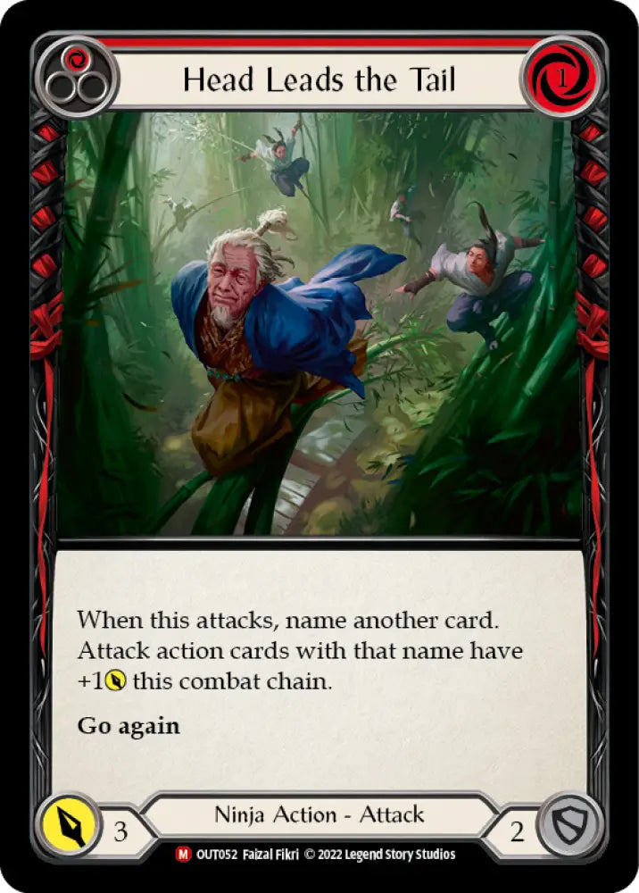 Head Leads the Tail [Outsiders] Rainbow Foil - Flesh And Blood Single
