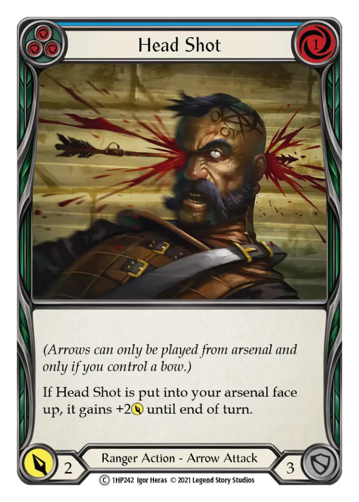 Head Shot (Blue) [1HP242] (History Pack 1) - Flesh And Blood Single