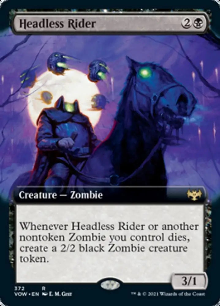Headless Rider (Extended Art) [Innistrad: Crimson Vow] - MTG Single