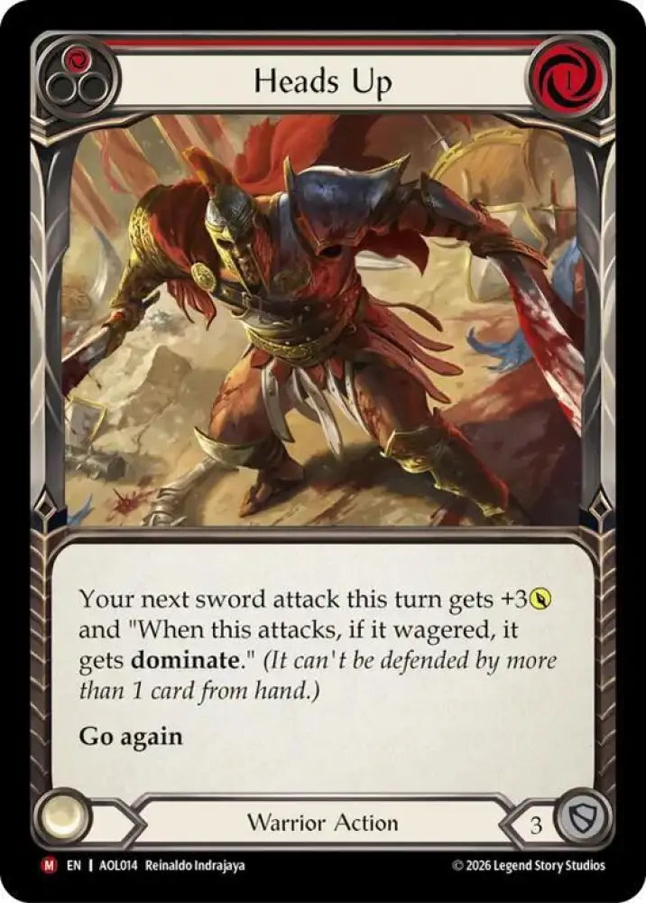 Heads Up (AOL014) [Armory Deck: Olympia, Prized Fighter]