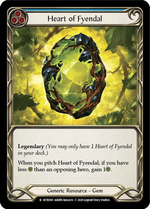 Heart of Fyendal [Welcome to Rathe Unlimited] Unlimited Rainbow Foil - Flesh And Blood Single