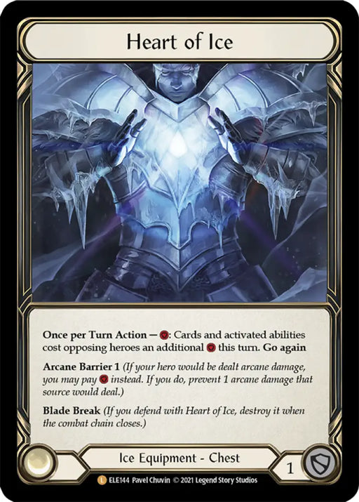 Heart of Ice [Tales of Aria 1st Edition] 1st Edition Cold Foil - Flesh And Blood Single
