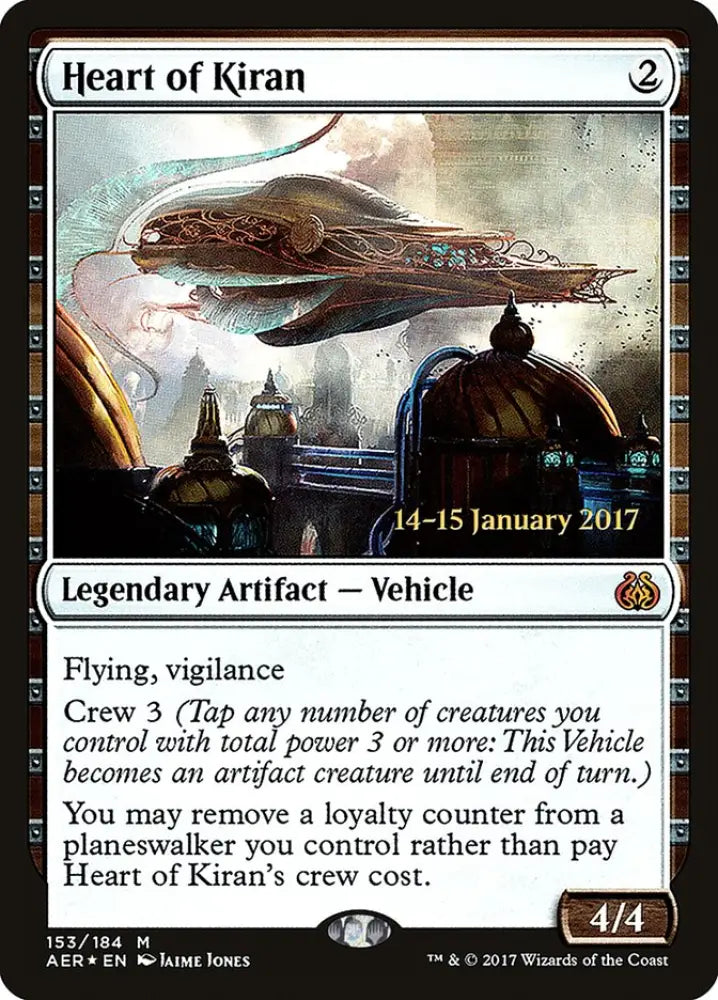 Heart of Kiran [Aether Revolt Prerelease Promos] - MTG Single