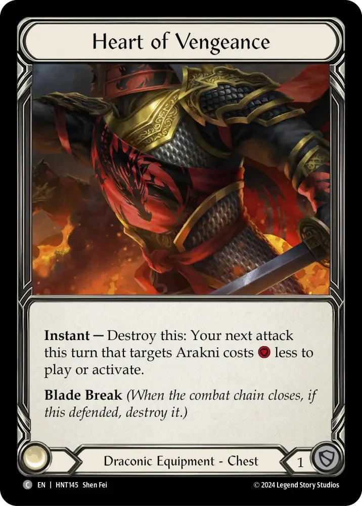 Heart of Vengeance [The Hunted] Cold Foil - Flesh And Blood Single